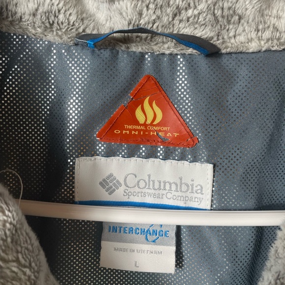 Columbia Omni Heat Thermal Comfort White Puffer Jacket - Picture 4 of 9